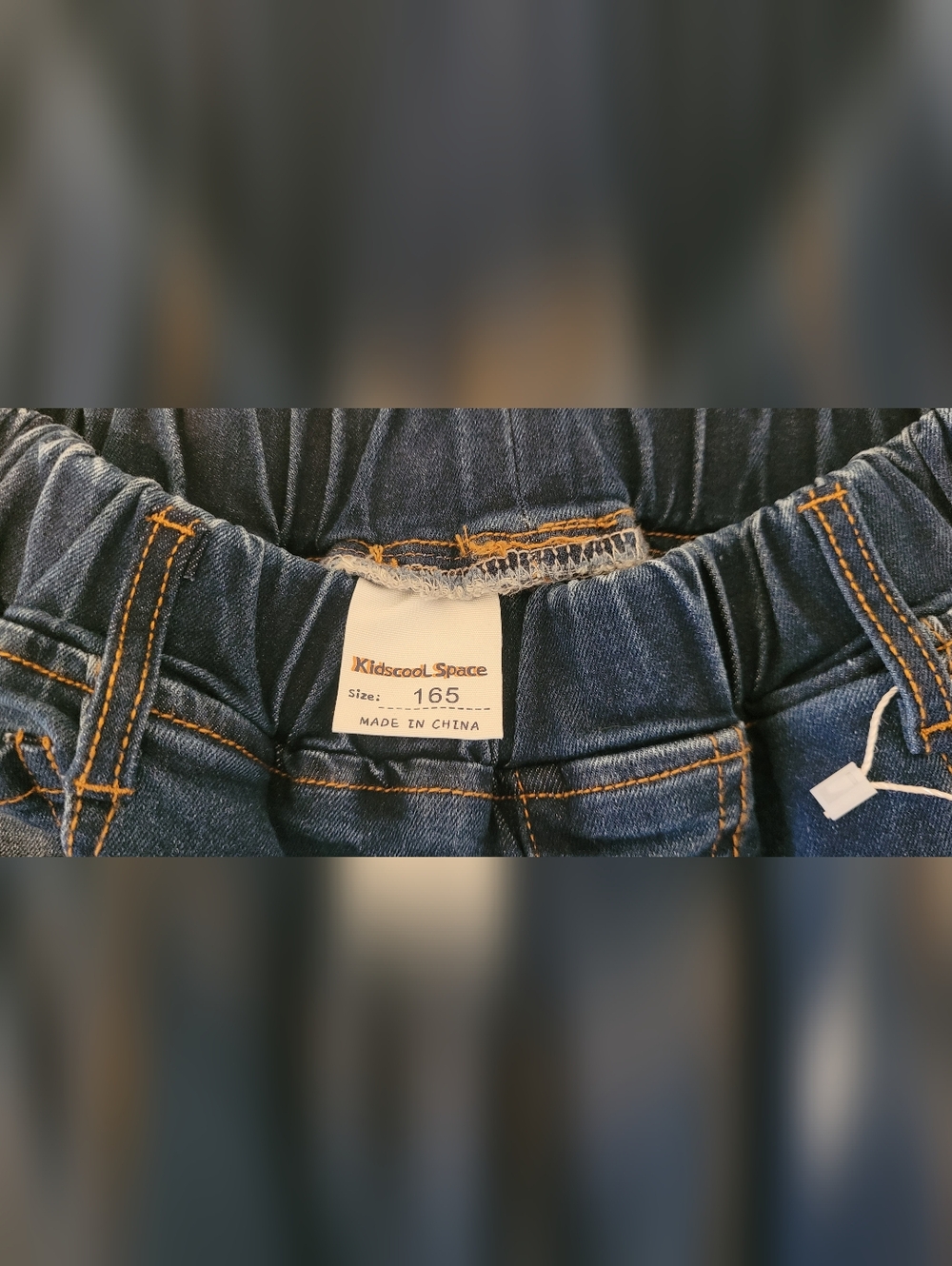 NWT Girl Jeans Dark Blue with Floral Embroidery - Picture 4 of 7